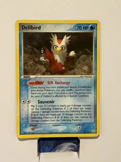 Pokemon Card - Delibird Team Rocket Returns 21/109 Rare LP - Image 1