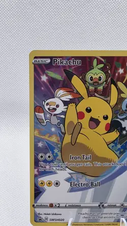 Pokemon Pikachu TCG SWSH Black Star Promo Holo Card SWSH020 - Image 3