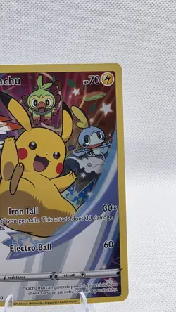 Pokemon Pikachu TCG SWSH Black Star Promo Holo Card SWSH020 - Image 4