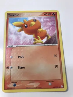 Torchic 83/110 Rare Non-Holo Stamped EX Holon Phantoms Pokemon Card NM - Image 1