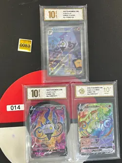 Grade10 Pokemon Chandelure CBB3C-11 07/07 CS4bC-134 CS4bC-158 3pcs Chinese card - Image 1