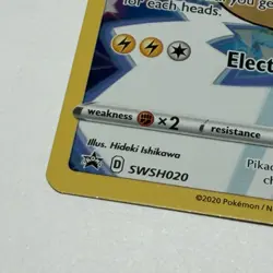 Pokemon TCG Pikachu Promo SWSH Sword & Shield Promo Trading Cards SWSH020 NM - Image 3