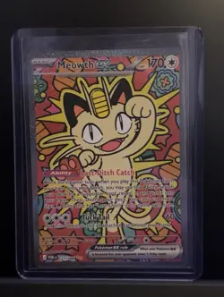 Pokemon Meowth EX SIR Full Art Holo Card 121/088 POR - Image 1