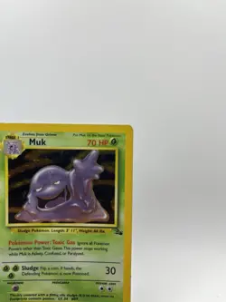 Muk Fossil Rare 13/62 Pokemon Card WOTC 1999 Vintage - Image 3