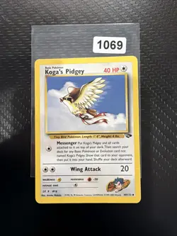 Pokemon Card Gym Challenge Koga's Pidgey 49/132 WOTC Rare - Image 1