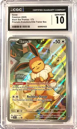 Eevee 173 Sv: Scarlet & Violet Promo Cards Holo gem mint 10 illustration rare - Image 1