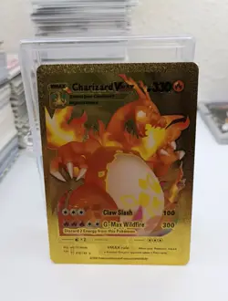 Charizard VMAX Gold Pokemon Card-Collectible Gift Display Fan Art！new - Image 1
