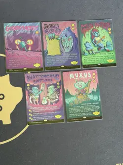 Magic The Gathering Secret Lair Goblin & Squabblin' RAINBOW FOIL EDITION 5 CARDS - Image 1