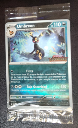 POKEMON UMBREON SEALED PROMO CARD. OBSIDIAN FLAMES ES 130/197 SPANISH - Image 2