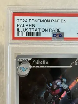 2024 Pokemon Paldean Fates Palafin Illustration Rare #225 PSA 10 Gem Mint - Image 5