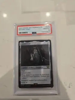 Magic the Gathering Lord of the Rings Mithril Coat Card #245 PSA 10 - Image 1