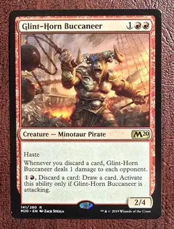 Glint-Horn Buccaneer - MtG Core 2020 - R141 NM 2019 - Image 2