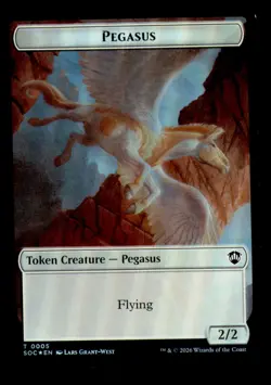 Contract // Pegasus Double-Sided Token Commander: SoS MtG Foil NM - Image 2
