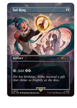 Sol Ring - Hatsune Miku: Digital Sensation Secret Lair MTG - Image 1