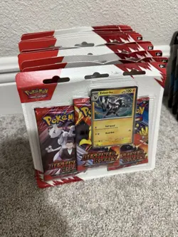 Pokemon TCG Destined Rivals 3 Pack Blister Kangaskhan & Zebstrika (Lot of 12) - Image 1