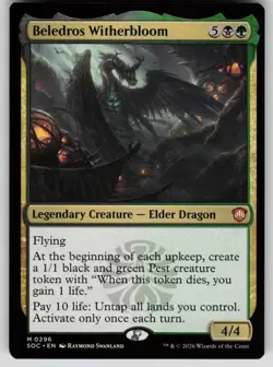 Beledros Witherbloom Mythic Commander: Secrets of Strixhaven 296 MTG NM 2026 - Image 1
