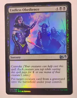Endless Obedience, Magic 2015 (M15), Foil, Uncommon, LP - Image 1