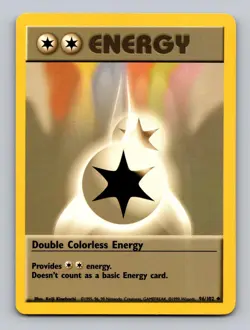 Double Colorless Energy 96/102 Uncommon Base Set Unlimited Pokemon LP - Image 1