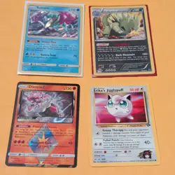 Pokemon TCG Card Lot Suicune Tyranitar Diancie Erika's Jigglypuff 4-Card Lot - Image 1