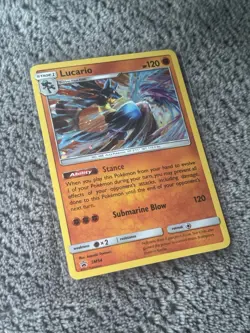 Pokemon TCG Lucario SM54 Cosmos Holo Black Star Promo Card Sun & Moon - Image 1