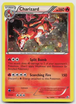Charizard 019/113 Miscellaneous Cards & Products Holo Pokemon LP - Mini swirls - Image 1