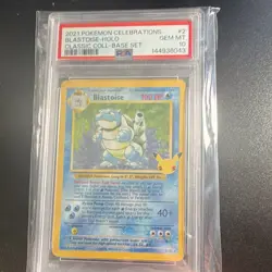 Pokemon Blastoise 2/102 Celebrations Classic Collection Holo PSA 10 2021 - Image 1