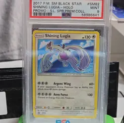 Pokemon TCG Shining Lugia SM82 Holo Rare 2017 Shining Legends Promo PSA 9 - Image 1