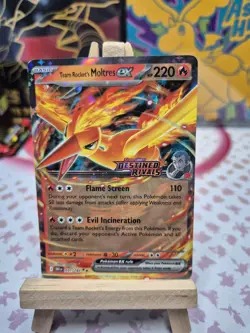 Pokemon TCG Team Rocket's Moltres EX 031/182 Destined Rivals | STAMPED NM - Image 1