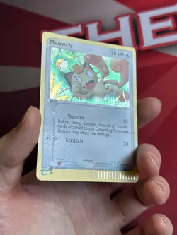 MEOWTH 013 Black Star Promo EX HOLO RARE Pokemon TCG card NM+ CLEAN! - Image 3