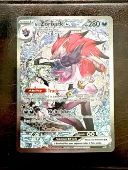 Pokemon N's Zoroark EX 286/217 Ascended Heroes Special Illustration Rare (SIR) - Image 1