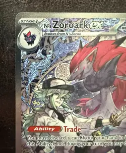 Pokemon N's Zoroark EX 286/217 Ascended Heroes Special Illustration Rare (SIR) - Image 4