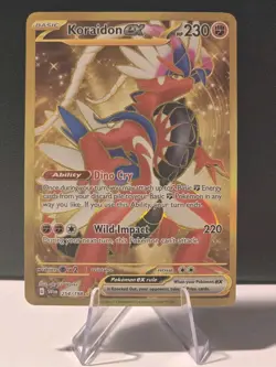 Koraidon ex 254/198 Gold Hyper Rare Secret - Scarlet Violet SVI Pokemon NM - Image 1