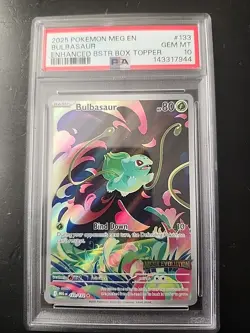 2025 POKEMON MEG EN-MEGA EVOLUTION ENHANCED “With Stamp” #133 BULBASAUR PSA 10 - Image 1