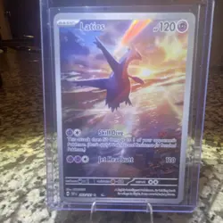 Pokemon TCG Latios Sv08: Surging Sparks Illustration Rare Holo 120 HP 203/191 EN - Image 1