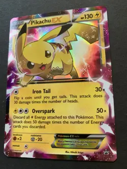 Pikachu EX Black Star Promo XY84 Pokemon 2016 NM - Image 3