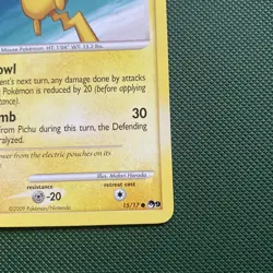 Pokemon | Pikachu 15/17 POP Series Promos 9 Regular Common Pokemon TCG 2009 - Image 4