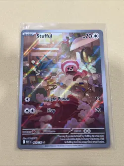 2025 Pokemon TCG Stufful 154/132 Mega Evolutions Illustration Rare Holo - Image 2