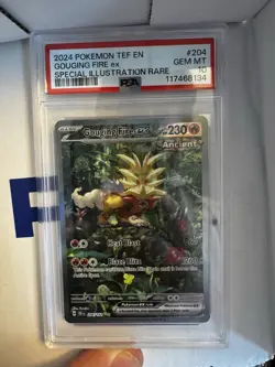 Pokemon TCG Gouging Fire EX Scarlet & Violet Temporal Forces 204/162 PSA 10 - Image 1