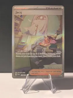Jacq 250/198 Special Illustration Rare Supporter - Scarlet & Violet SVI Pokemon - Image 1