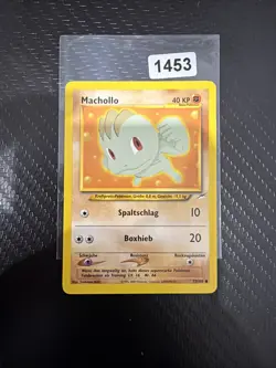 Machollo 1. Edition Pokemon Karte Deutsch 73/105 Neo Destiny - Image 1
