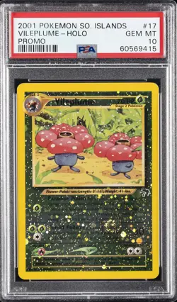2001 POKEMON SOUTHERN ISLANDS PROMO #17 VILEPLUME-HOLO PSA 10 - Image 1