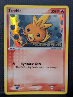TORCHIC REVERSE HOLO STAMP 69/106 EX EMERALD POKEMON ENGLISH NM - Image 1