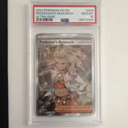 Pokemon Professor's Research Ultra Rare Holo PSA 10 240/198 SV01 Scarlet & Viol… - Image 1