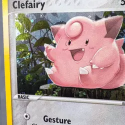 NM Reverse Holo Clefairy 59/112 FireRed LeafGreen Pokemon Mitsuhiro Arita Swirl - Image 3