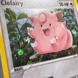 NM Reverse Holo Clefairy 59/112 FireRed LeafGreen Pokemon Mitsuhiro Arita Swirl - Image 4