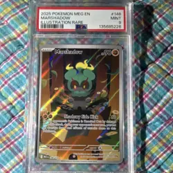 Pokemon Marshadow 146/132 ME01 Mega Evolution Illustration Rare Holo PSA 9 EN - Image 1