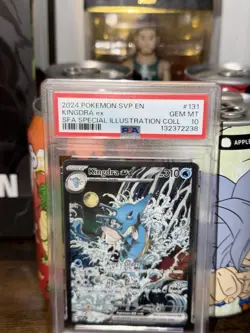 The Pokemon Company Kingdra ex #131 SV Promo Special Illustration Holo PSA 10 EN - Image 1