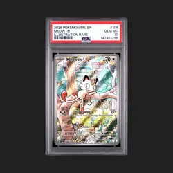 2025 Pokemon Phantasmal Flames Meowth Illustration Rare #106/094 PSA 10 GEM MINT - Image 1