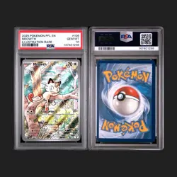 2025 Pokemon Phantasmal Flames Meowth Illustration Rare #106/094 PSA 10 GEM MINT - Image 3