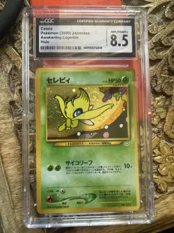 Pokemon CGC 8.5 - Celebi Holo #251 2000 Neo 3 PROMO Japanese with Swirl - Image 3